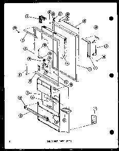 Lower Door Parts Diagram and Parts List for TM14D-P73953-21W  Amana Refrigerator