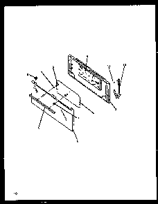 Door Diagram and Parts List for EBE22AA-P1142413NL  Caloric Range