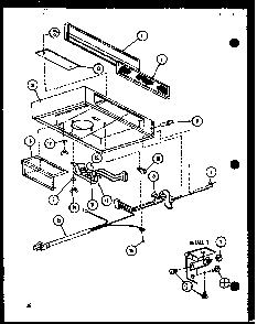 Section 8 Diagram and Parts List for RCC-1010 P85729-1S Amana Range