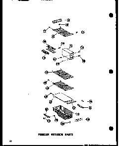 Freezer Interior Parts Diagram and Parts List for SRN22N-C-P60230-17WC  Amana Refrigerator