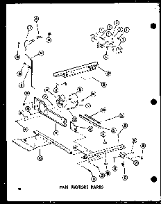 Fan Motors Parts Diagram and Parts List for TC18C-C-P73500-16WC  Amana Refrigerator