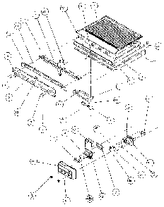 Comparment Separator/divider Block Diagram and Parts List for 85158-P1117110W  Amana Refrigerator