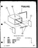 OUTER CASE SLEEVE ACCESSORY Diagram and Parts List for S100 P9930201R Hoover Wall Oven