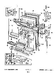 Fresh Food & Freezer Door Diagram and Parts List for RB17CN-2AF 4C69A Magic Chef Refrigerator