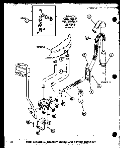 Pump Assembly Diagram and Parts List for TAA300 P75751-14W Amana Washer