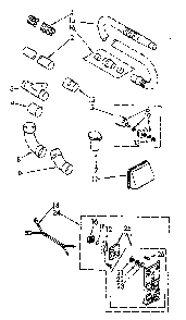 Installation Parts Diagram and Parts List for 1164043080  Kenmore Central Vacuum