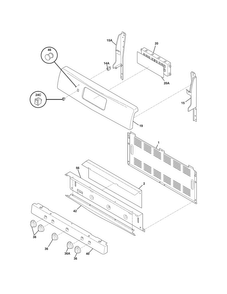 Backguard Diagram and Parts List for CRG3490LSE  Crosley Range