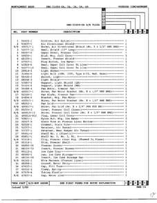 Freezer Compartment Page 2 Diagram and Parts List for 21694A  Admiral Refrigerator