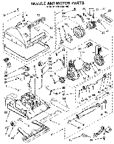 Nozzle And Motor Diagram and Parts List for 1163035390C  Kenmore Upright Vacuum