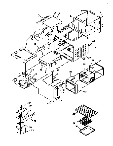 Cavity Diagram and Parts List for ARG7301L-P1143330NL  Amana Range
