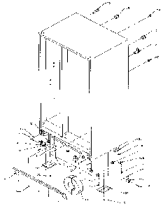 Cabinet Hardware Diagram and Parts List for SXDE27NP-P1162204W  Amana Refrigerator