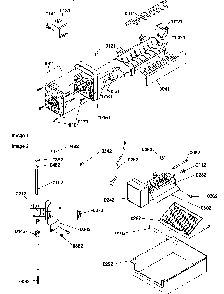 Ice Maker And Add On Ice Maker Kit Diagram and Parts List for SR20TW-P1190102WW  Amana Refrigerator