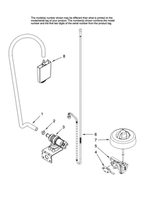 Fill And Overfill Parts Diagram and Parts List for MDB5651AWB40  Maytag Dishwasher