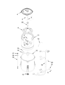Part Location Diagram of W11131700 Whirlpool Wire Harness