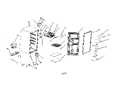 Refrigerator Diagram and Parts List for 25599783110  Kenmore Refrigerator