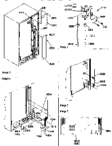 Cabinet Back Diagram and Parts List for 57082-P1190812WW  Amana Refrigerator