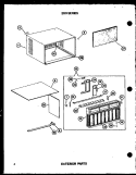 Page 8 Diagram and Parts List for ES1123HES P6968409R Maytag Air Conditioner