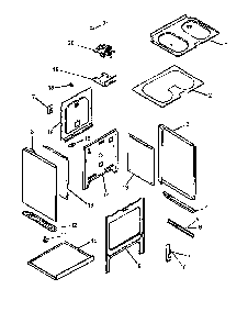 Oven Assembly Diagram and Parts List for ARR630L1 P1143403NL Amana Range