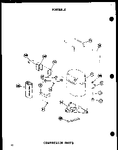 Compressor Parts Diagram and Parts List for 6-SPMW P54972-13R Amana Air Conditioner