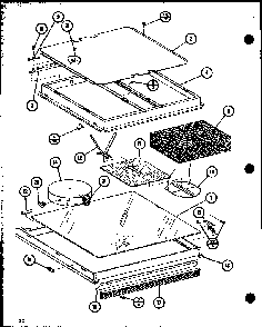 Section 6 Diagram and Parts List for RCC-1010 P85729-1S Amana Range