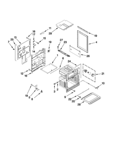 Chassis Parts Diagram and Parts List for MGT8885XB00  Maytag Range
