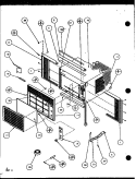 Part Location Diagram of C5903414 Whirlpool TOP RAIL-PAINTED