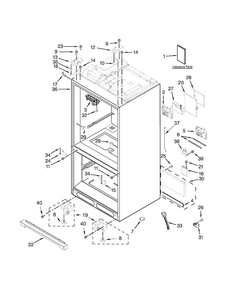 Part Location Diagram of W10671502 Whirlpool USE AND CARE GUIDE