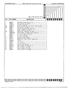 Freezer Compartment Page 2 Diagram and Parts List for 19384A  Admiral Refrigerator