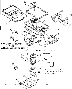 Vacuum Cleaner And Attachment Parts Diagram and Parts List for 11624891  Kenmore Canister Vacuum