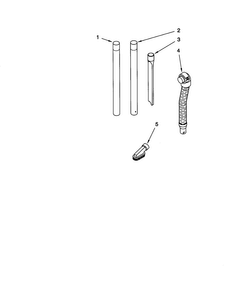 Hose And Attachment Diagram and Parts List for 11630212000  Kenmore Upright Vacuum