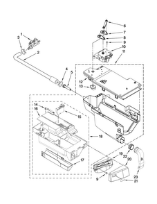 Part Location Diagram of W10216285 Whirlpool MEDALLION