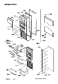 Refrigerator Door Diagram and Parts List for SRD526TW-P1310201WW  Amana Refrigerator
