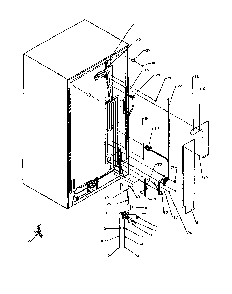 Cabinet Back Diagram and Parts List for 2599CIWEA-P1170601WL  Amana Refrigerator