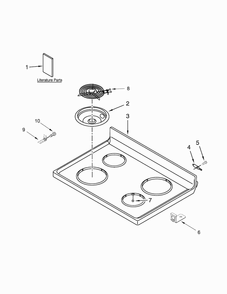 Part Location Diagram of W10626011 Whirlpool CLIP