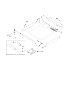 Control Panel Parts Diagram and Parts List for JJW3430WR00  Jenn-Air Wall Oven