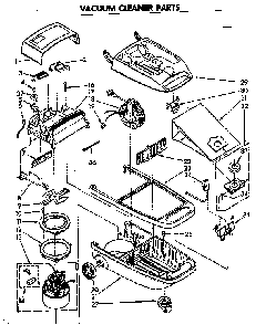 Base Assembly Diagram and Parts List for 1162497185  Kenmore Canister Vacuum