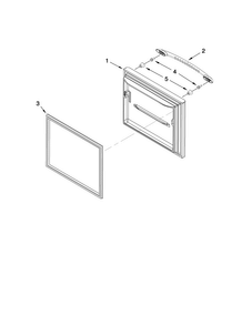 Freezer Door Parts Diagram and Parts List for MBF1958WEB2  Maytag Refrigerator