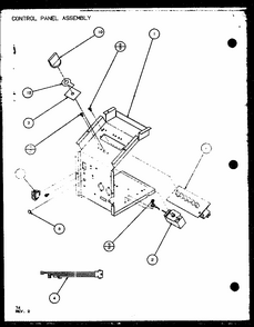 Control Panel Assembly (ptc15300e/p9999722r) (ptc15400e/p9806722r) (ptc15300ec/p9811722r) (ptc15400ec/p9872422r) Diagram and Parts List for PTC12400EC P9872429R Amana Air Conditioner