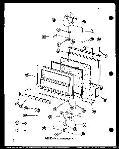 Freezer Door Parts Diagram and Parts List for BC20WC-P6023510WC  Amana Refrigerator