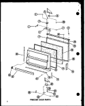 FZ DOOR PARTS Diagram and Parts List for BCI20D P6023524W Amana Refrigerator