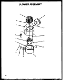 BLOWER ASSY Diagram and Parts List for DDV30W P1119602S Amana Range Hood