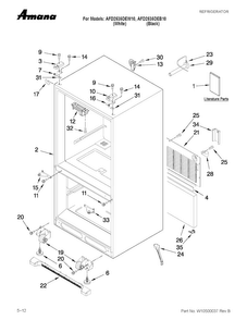 Part Location Diagram of W10183263 Whirlpool ENERGY GUIDE