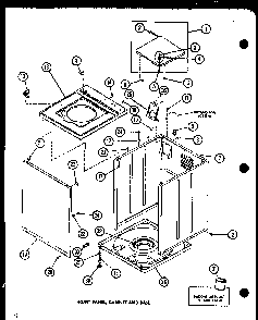 Section 3 Diagram and Parts List for LW1201 P1110510W W Amana Washer