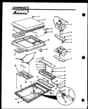 Page 3 Diagram and Parts List for AKC-3 P8500203S Amana Cooktop