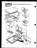 Page 3 Diagram and Parts List for AKC-4B P8512304S Amana Cooktop