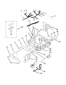 Control Panel And Separator Parts Diagram and Parts List for MLE26PDBYW0  Maytag Dryer