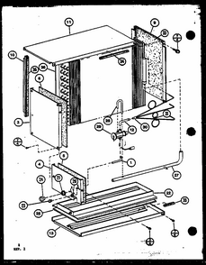 (scfc18hohc/p9920008c) (scfc24hohc/p9920009c) (scfc24hohd/p1100901c) Diagram and Parts List for SCFC24HOHD P1100901C Amana Air Conditioner