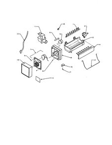 Compact Ice Maker Assy. #d7824702 Diagram and Parts List for TA18R3-P1181705WW  Amana Refrigerator