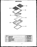 Page 1 Diagram and Parts List for FET170  Amana Cooktop