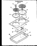 COOKTOP MODULE (XST - 306) Diagram and Parts List for FET100  Amana Cooktop